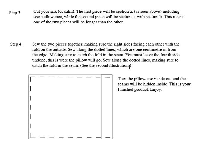 Make your own silk pillowcase (instructions)